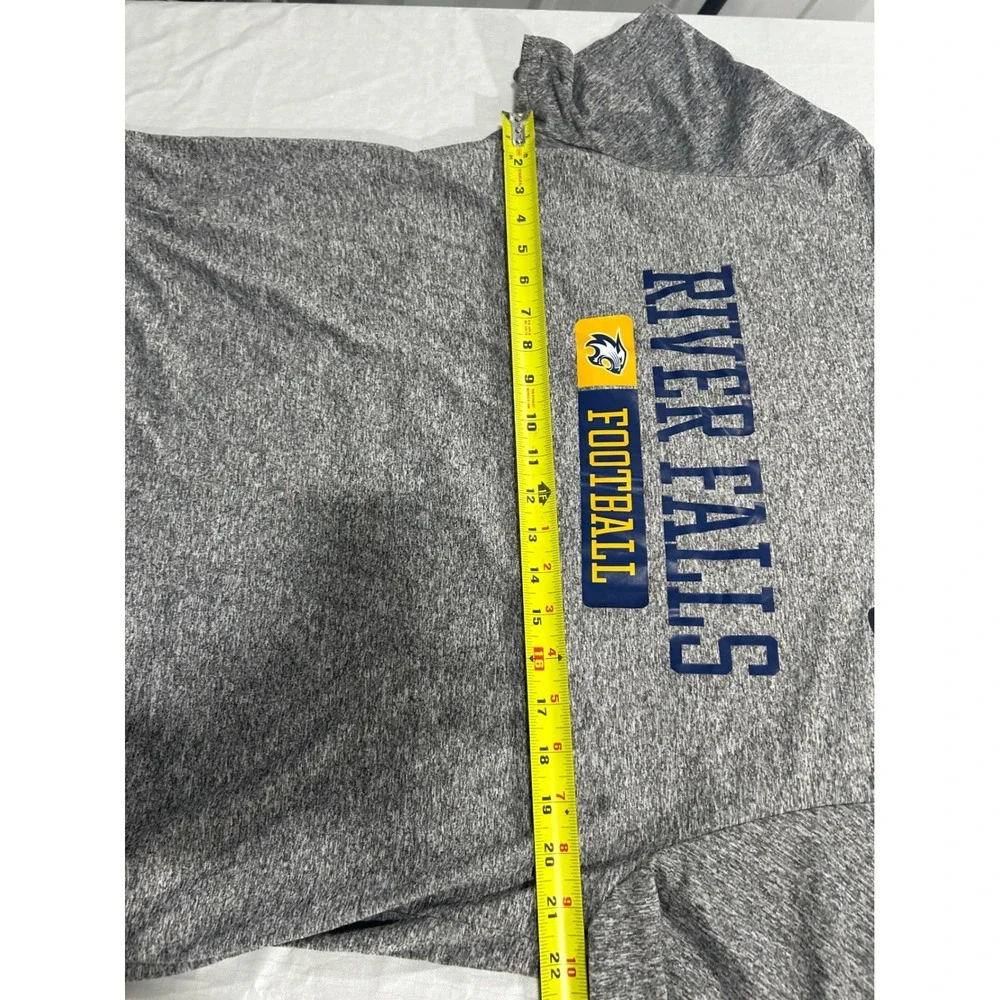 Nike‎ Dri-FIT River Falls Football Graphic T-Shirt Gray Mens XL Heathered Tee
